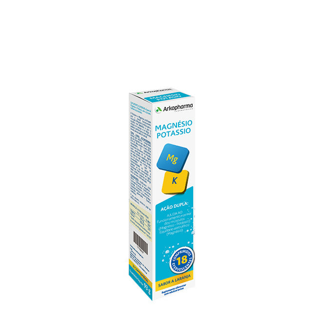 Arkopharma Magnésio Potássio Comprimidos Efervescentes x18