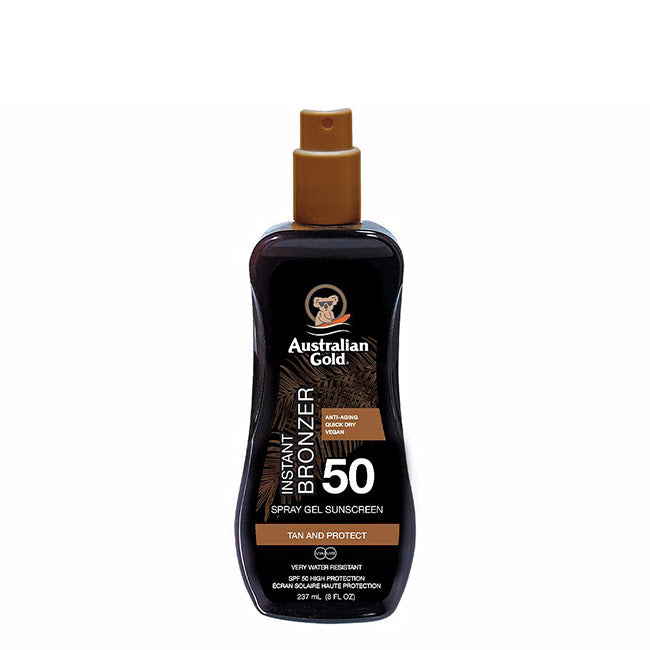 Australian Gold Instant Bronzer Spray Gel SPF50 237ml