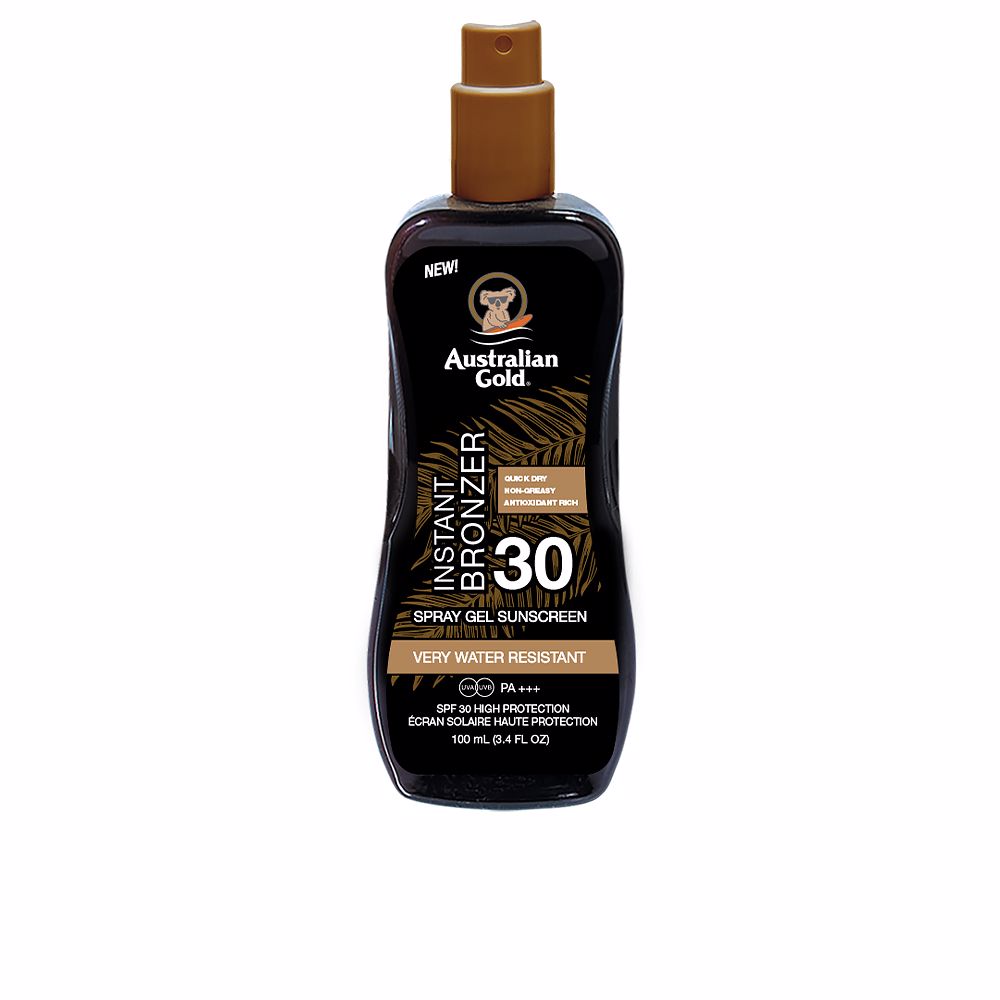 Australian Gold SPF30 Instant Bronzer Spray Gel 100ml