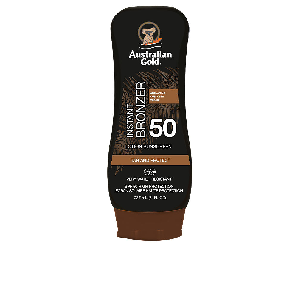 Australian Gold SPF50 Instant Bronzer Lotion 237ml