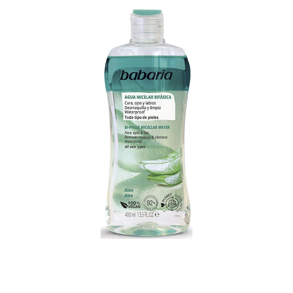 Babaria Agua Micelar Desmaquillante Bifásica con Aloe Vera 400ml