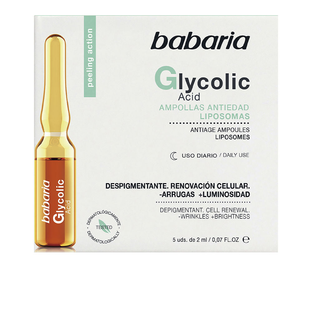 Babaria Ampolas de Renovação Celular Ácido Glicólico 5x2ml