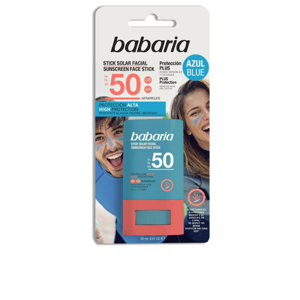 Babaria Barra Solar Facial Azul FPS 50 20 g