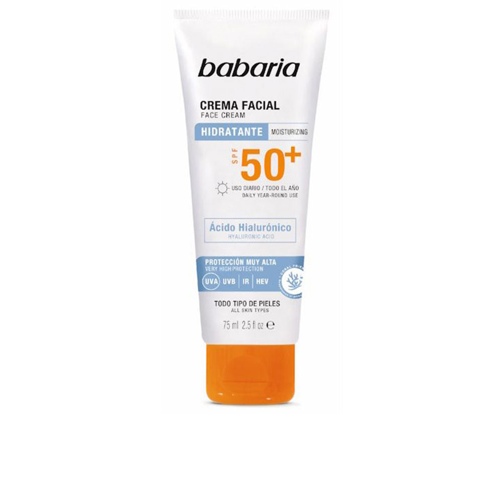 Babaria Solar Hyaluronic Acid Facial Cream SPF50+ 75ml