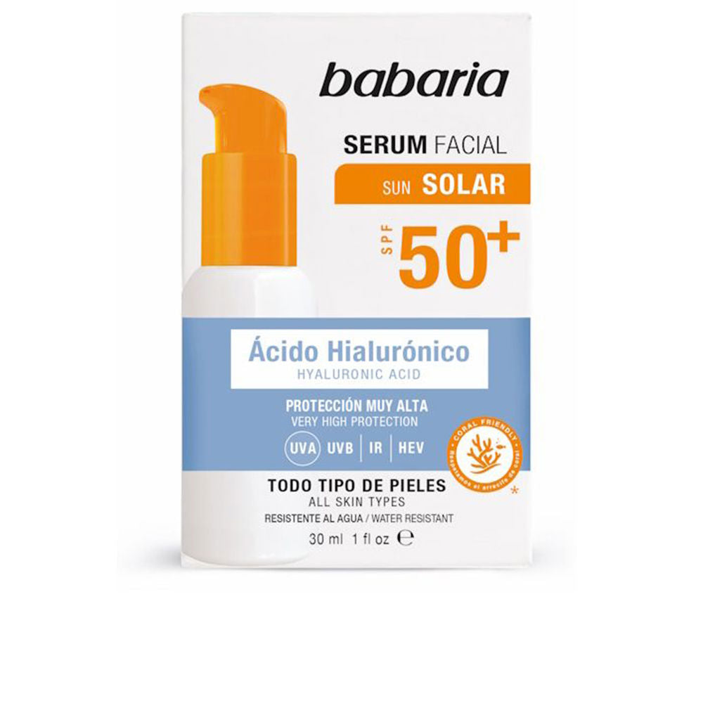 Babaria Solar Sérum Facial Ácido Hialurónico FPS50+ 30ml