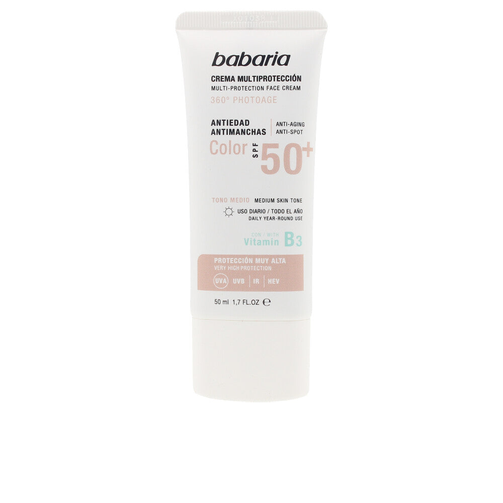 Babaria Sun Multi-Protection Color Anti-Dark Spot Cream SPF50+ 50ml