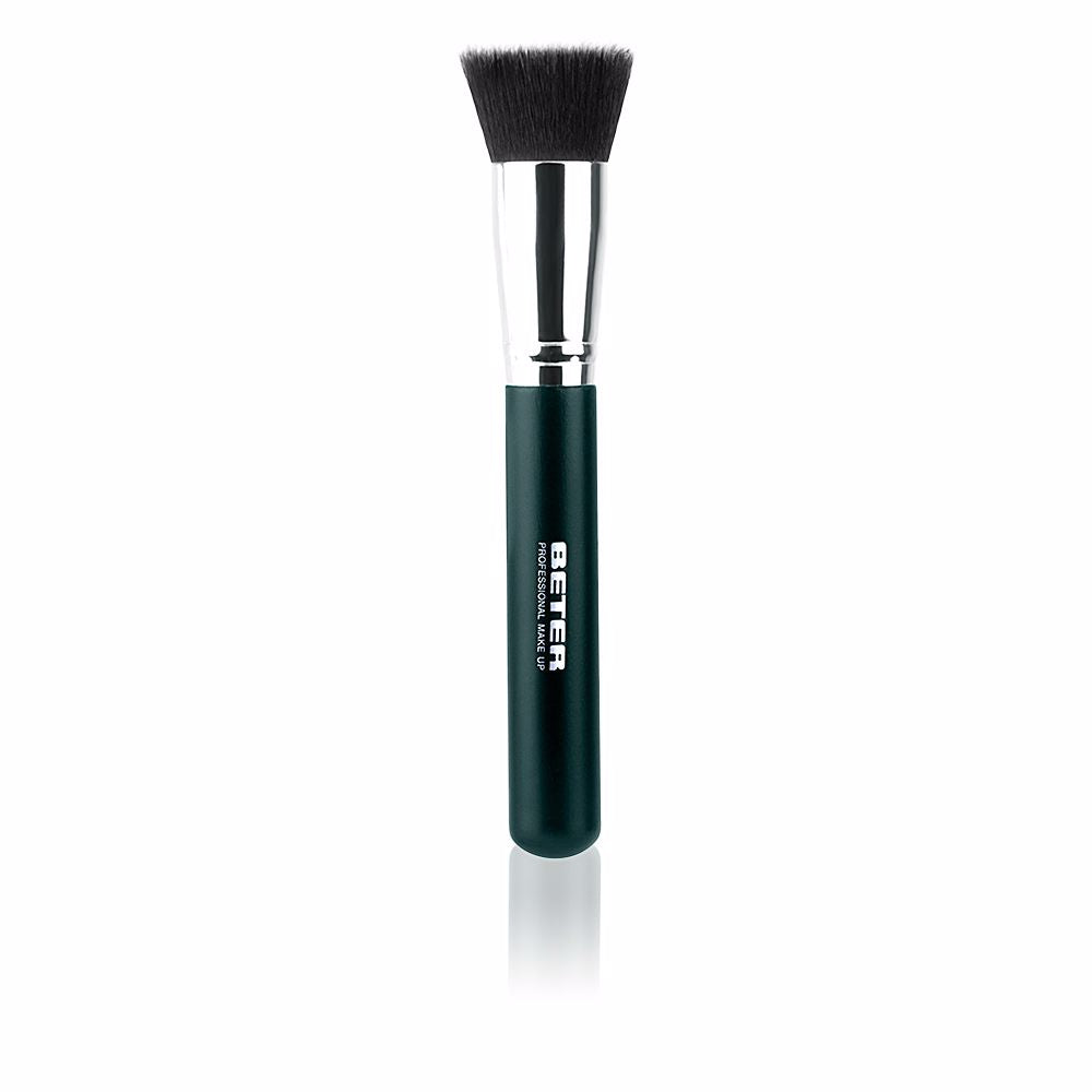 Pincel de maquillaje Beter plano Kabuki de pelo sintético de 17 cm