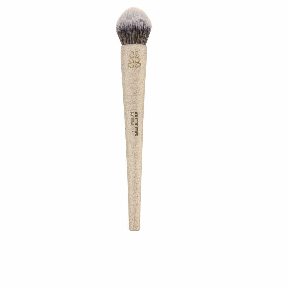 Brocha para rubor de fibra natural Beter color beige