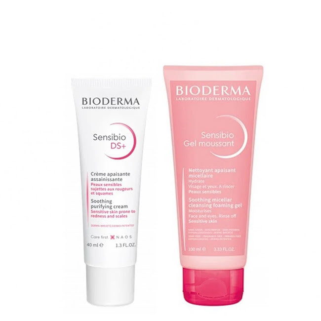 Bioderma Kit Sensibio DS+ Creme + Gel de Limpeza