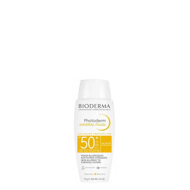 Photoderm mineral fluide intolerancia filtros químicos spf50+ 75 gr