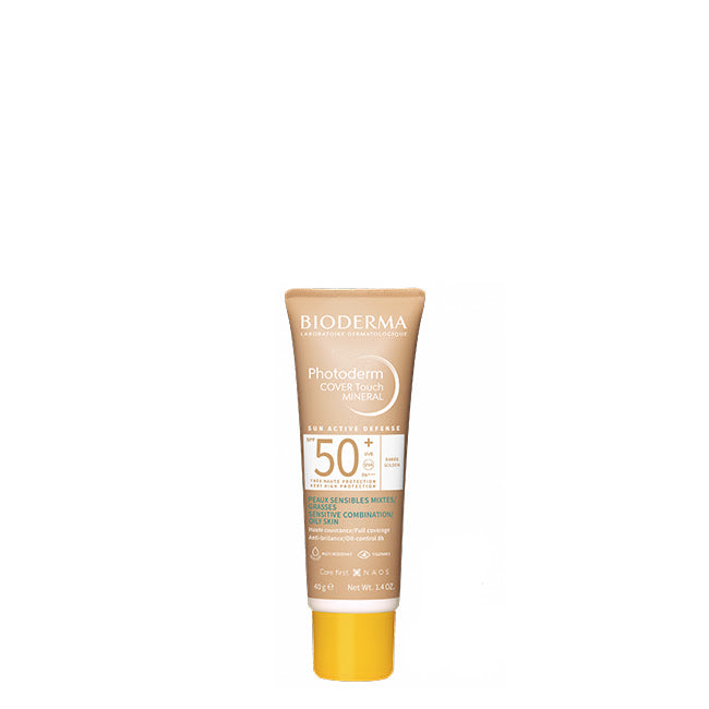 Bioderma Photoderm SPF50+ Cover Touch Mineral Creme de Cor Tom Dourado 40g