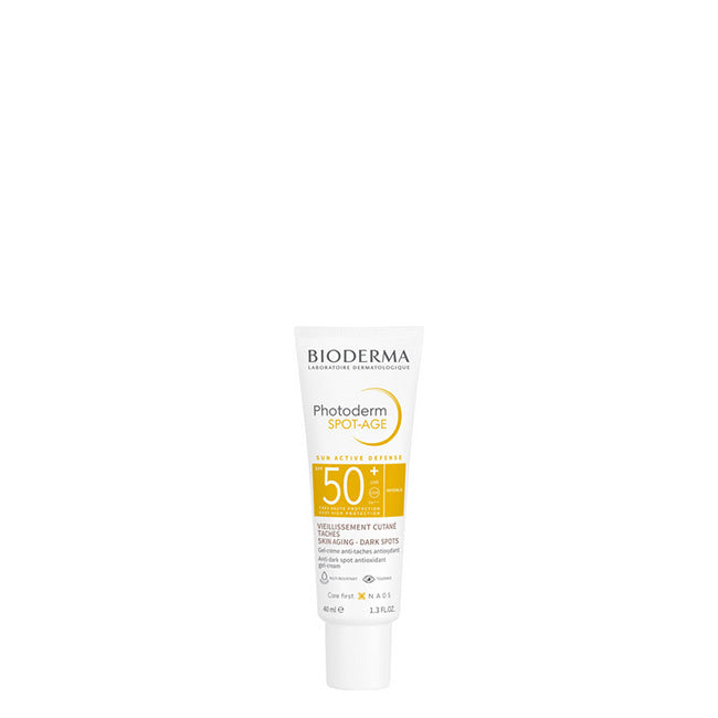 BIODERMA Photoderm Spot-Age SPF50+ Crema Solar de Muy Alta Protección - Rica en Antioxidantes, Reduce Manchas y Arrugas - Pieles Hiperpigmentadas - Recomendada por Dermatólogos - Tubo de 40 ml