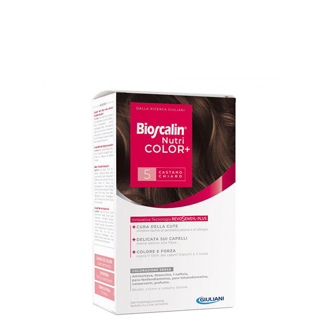 Bioscalin Nutri Color+ Tinte permanente para el cabello 5 Castaño claro