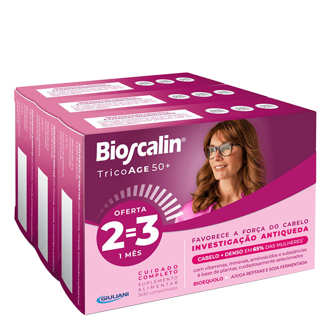 Bioscalin TricoAge50+ Suplemento Alimentar 3x30 Comprimidos