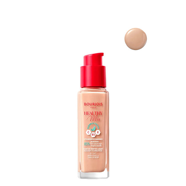 Bourjois Healthy Mix Base de Maquilhagem Cobertura Média Cor 51.5 Rose Vanilla 30ml