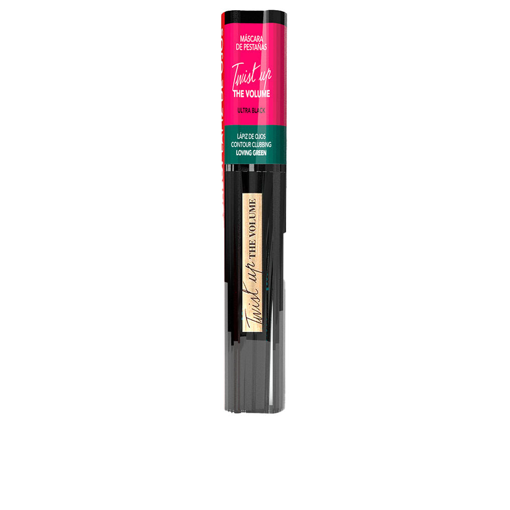Bourjois Twist Up + Contour Clubbing Duo Ultra Black + Loving Green 50