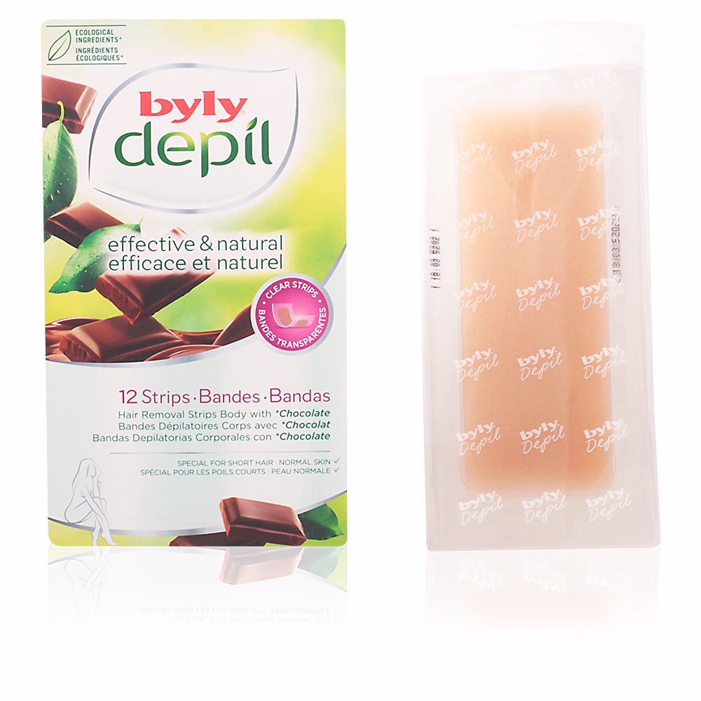 Byly Depil Bandas de Cera Corporal Chocolate x12