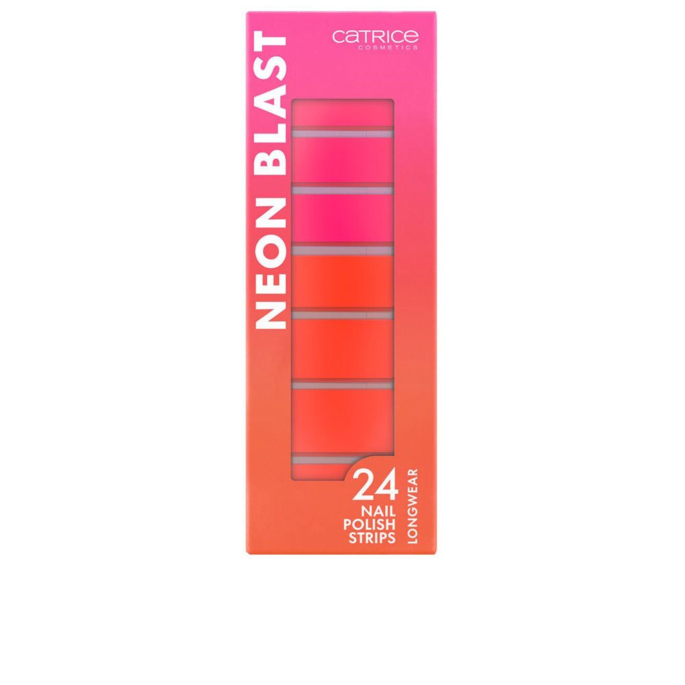 Catrice Neon Blast Nail Polish Strips Color 020 Neon Thunder x24