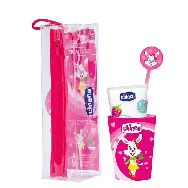 Chicco Conjunto de Higiene Oral Rosa 3-6 Anos