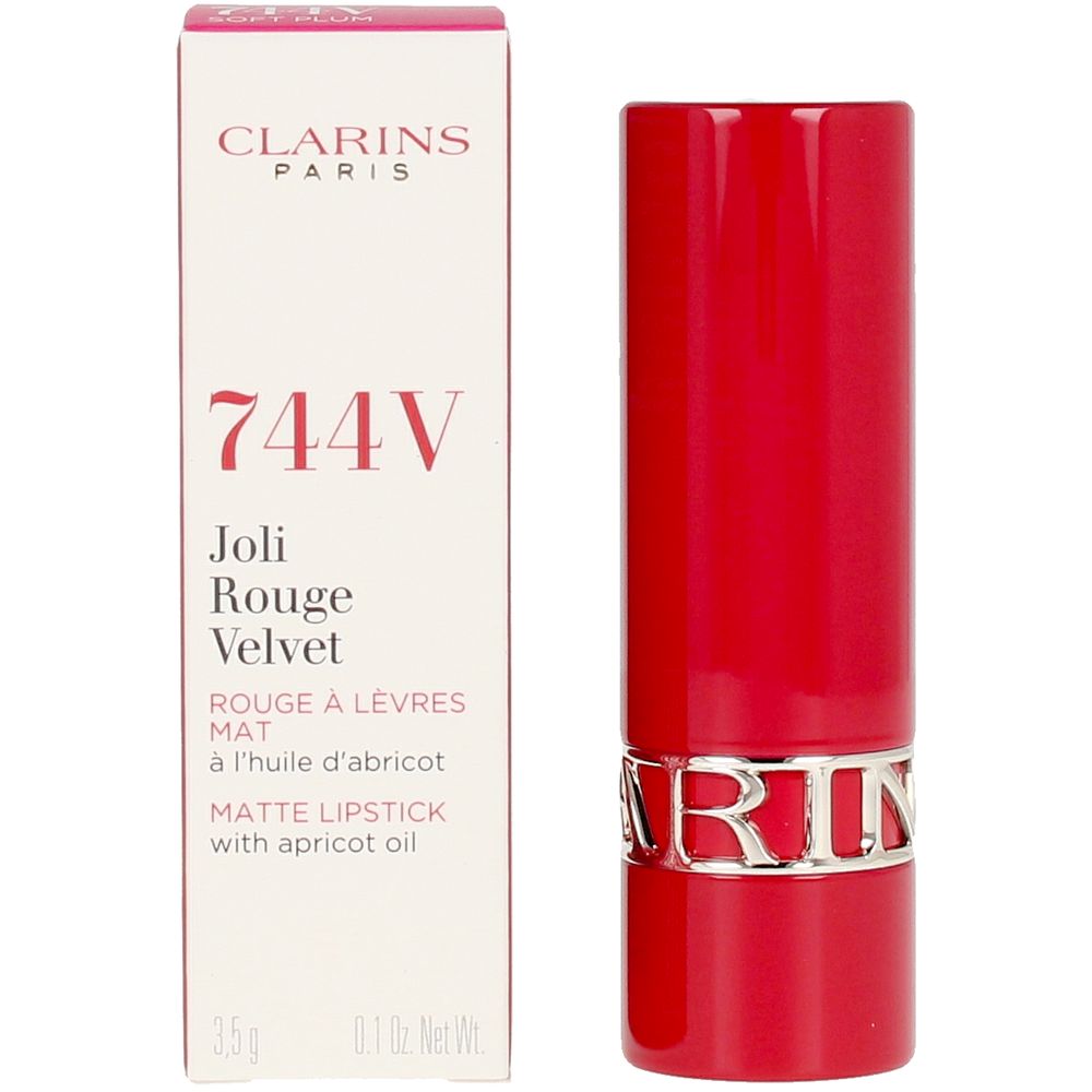 Clarins Joli Rouge Velvet Batom 744V Soft Plum 3.5g