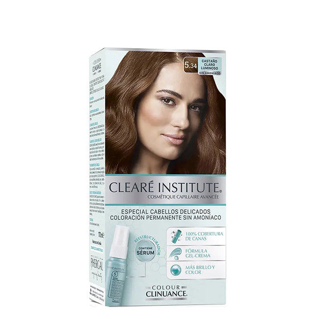 Clearé Institute Colour Clinuance 5.34 Castanho Claro Luminoso