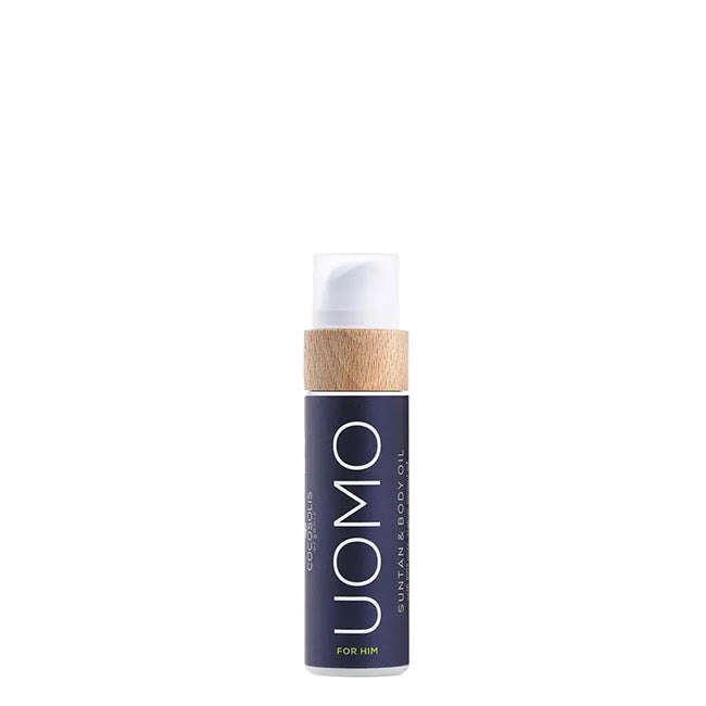 Cocosolis Uomo Sun Tan & Body Oil Óleo Corporal Bronzeador para Homem 110ml