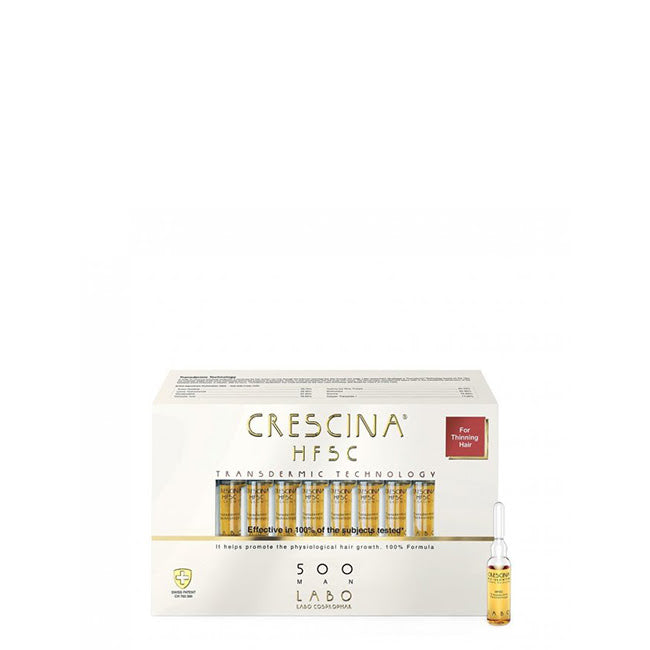 Crescina HFSC Transdermic Re-Growth 500 Man Ampolas Homem x20
