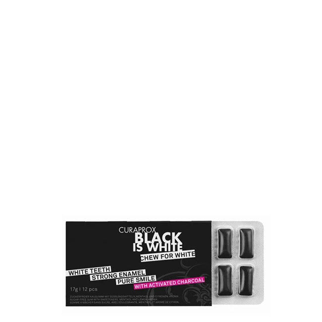 Curaprox B&W Pastilhas Elásticas Branqueadoras 12unid