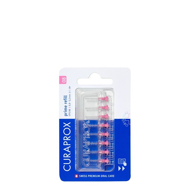 Curaprox Prime Plus CPS 08 Recarga Escovilhão 8un