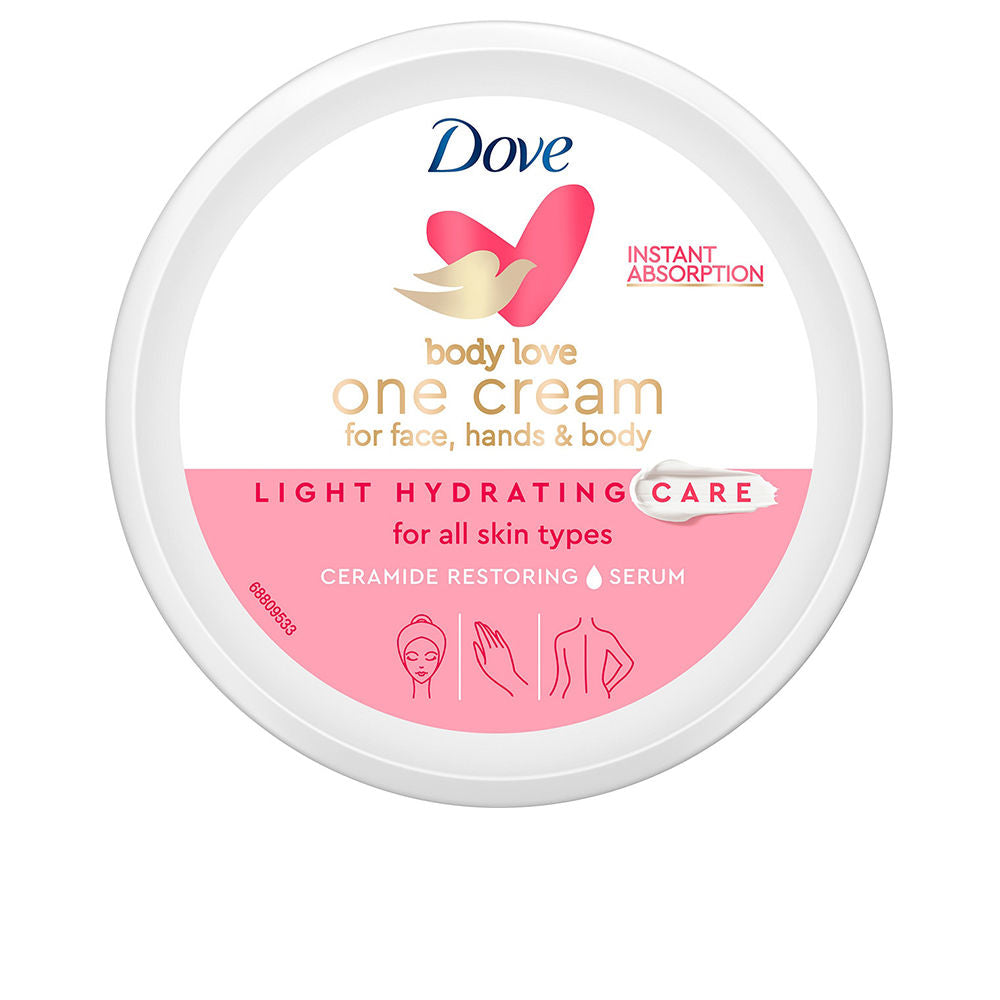 Dove Body Love Creme Ligeiro Hidratante Rosto, Corpo e Mãos 250ml