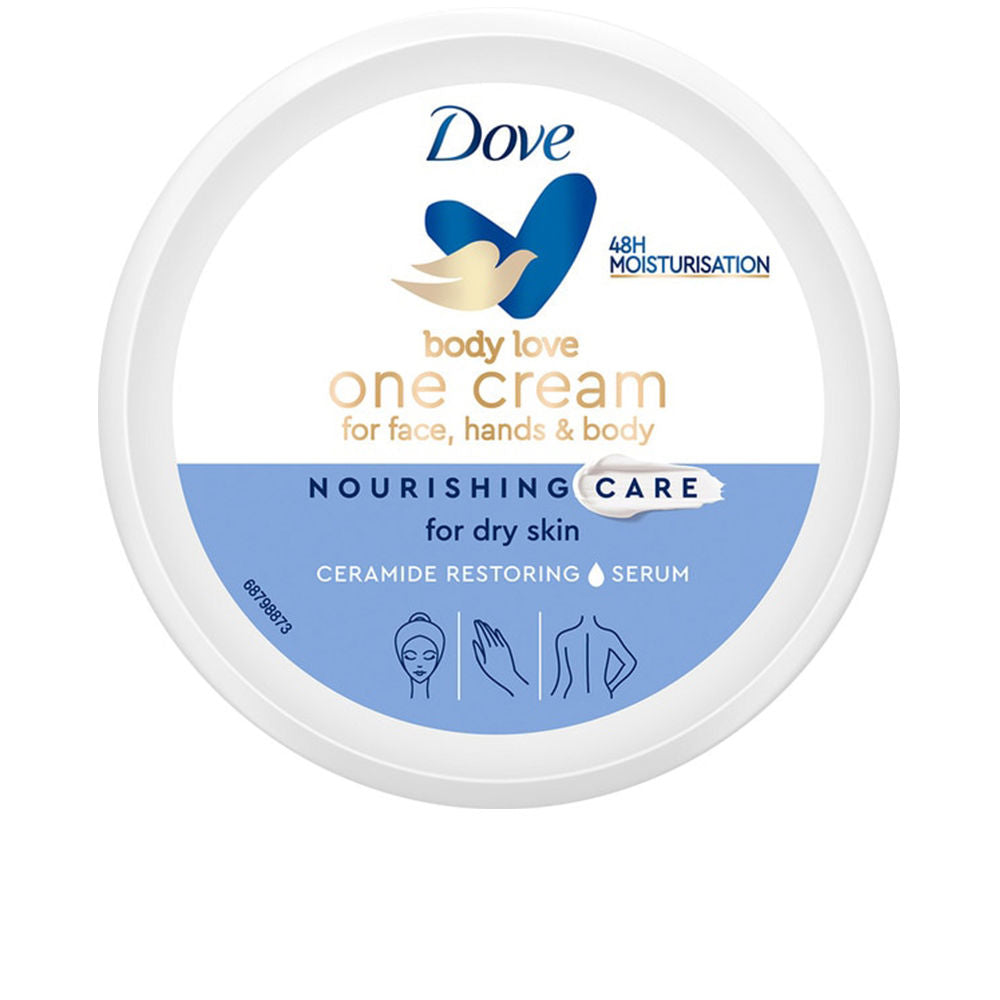 Dove Body Love Creme Nutritivo Rosto, Corpo e Mãos Pele Seca 250ml
