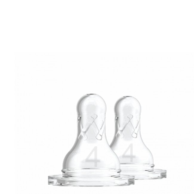 Dr Brown s Tetinas de Silicone Boca Estreita Nível 4 (9M+) 2un.