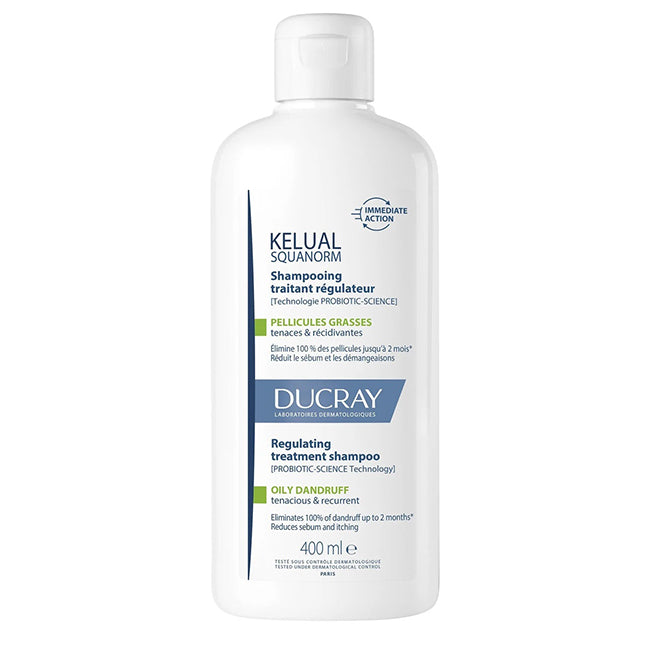 Ducray Kelual Squanorm Shampoo Regulador Caspa Oleosa 400ml