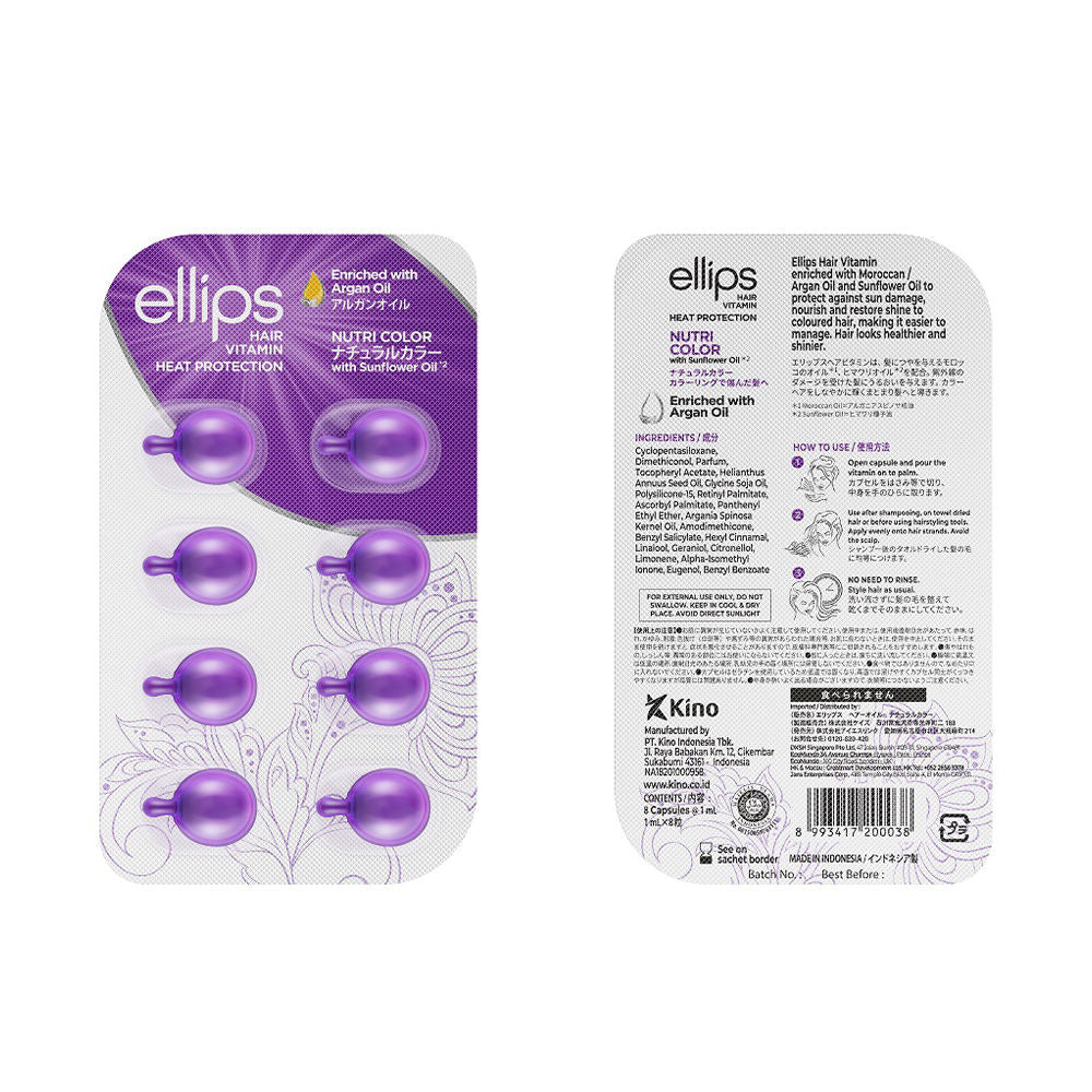 Ellips Sérum Capilar Vitamínico Nutri Color 8 Ampollas – imagen 2