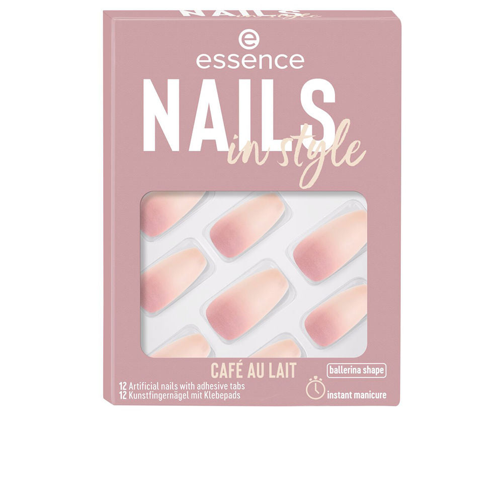 Essence Nails In Style Artificial Nails Color 16 Café Au Lait x12