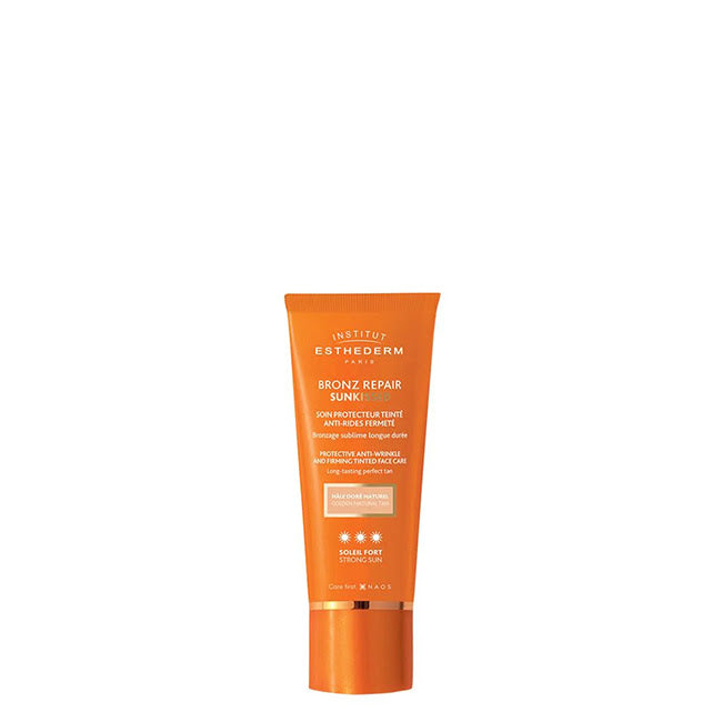 Esthederm Bronze Repair Sunkissed Creme Solar com Cor Antirrugas e Refirmante Sol Intenso 50ml