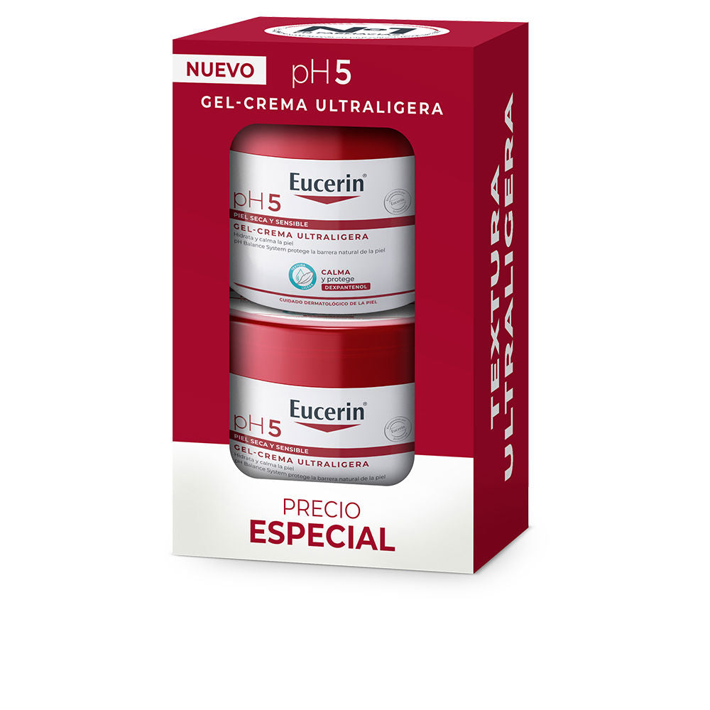 Eucerin pH5 Conjunto Gel-Creme Ultra-Ligeiro 2x350ml