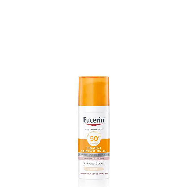 Eucerin Sun Pigment Control SPF 50+ Gel-Creme com Cor Tom Claro 50ml