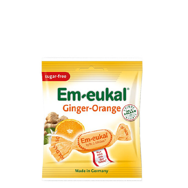 Eukal Rebuçados sem Açúcar para a Tosse Sabor Gengibre e Laranja