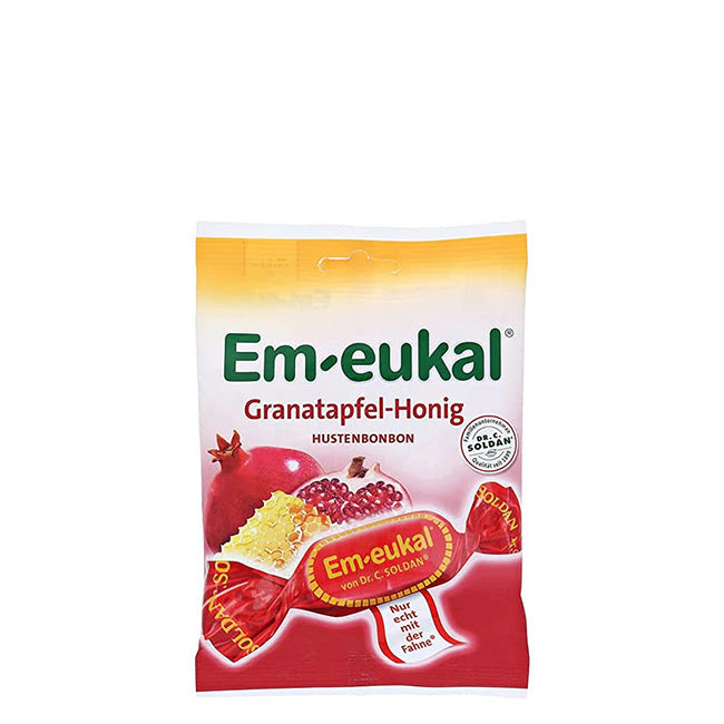 Eukal Rebuçados sem Açúcar para a Tosse Sabor Romã e Mel