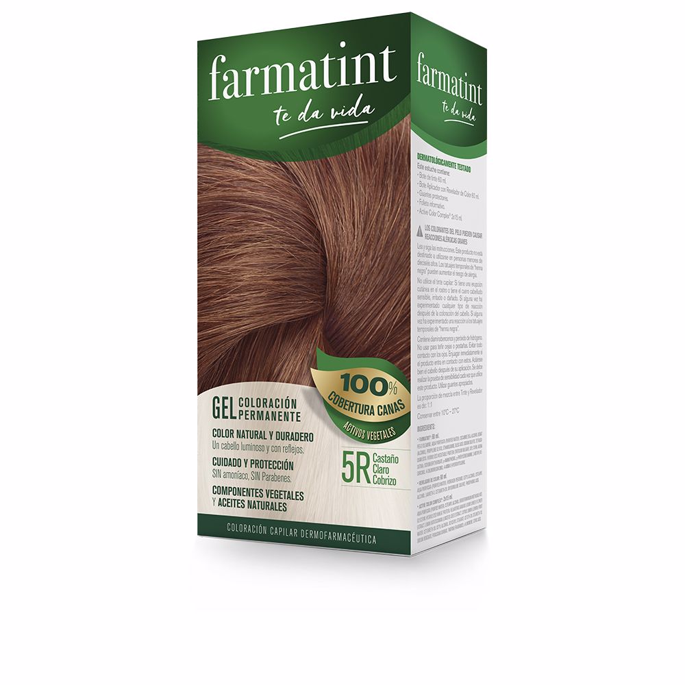 Farmatint Gel de Coloração 5R Castanho Claro Cobre