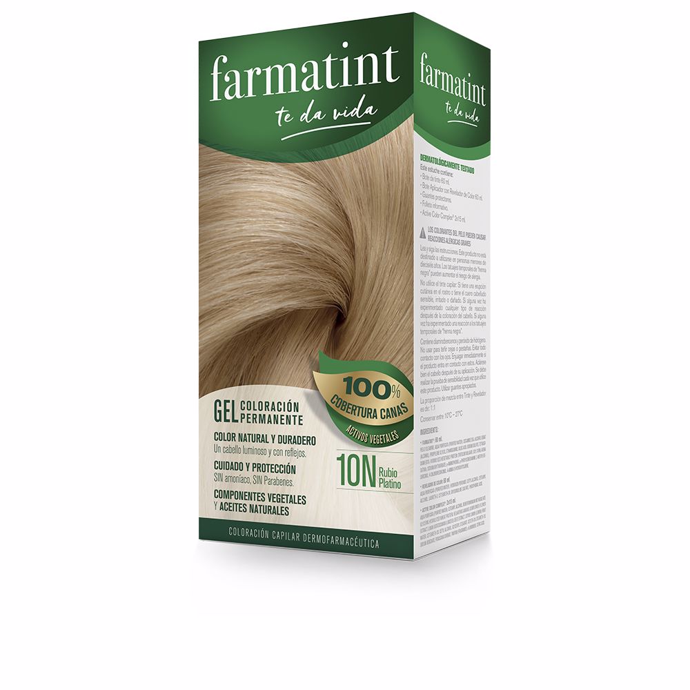 Farmatint Gel Coloração Permanente 10N Louro Platina