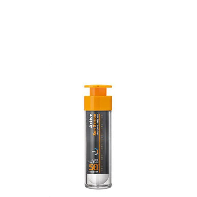 Frezyderm Active Sun Screen FPS50+ Fluido de Rosto com Cor 50ml