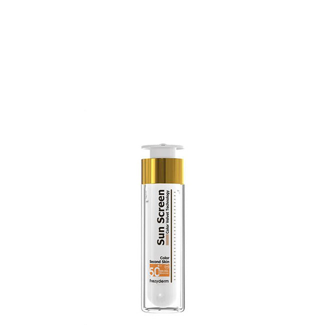 Frezyderm Velvet Sun Screen Protetor Solar para Rosto com Cor FPS50+ 50ml