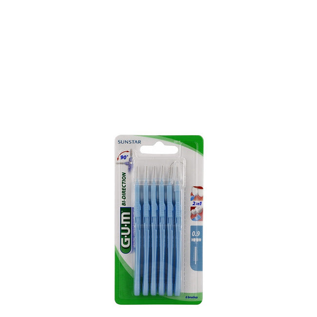 Cepillo interdental bidireccional GUM 0,9 mm x6