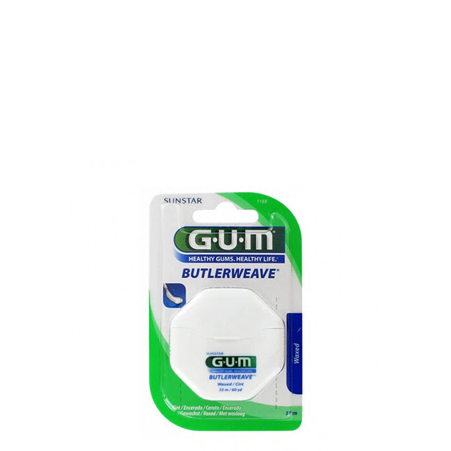 GUM Butlerweave Fio Dentário Encerado 55m