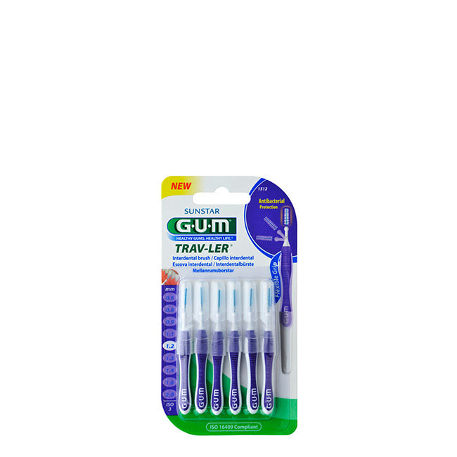 GUM Trav-Ler 1512 x6 Cepillo de Dientes