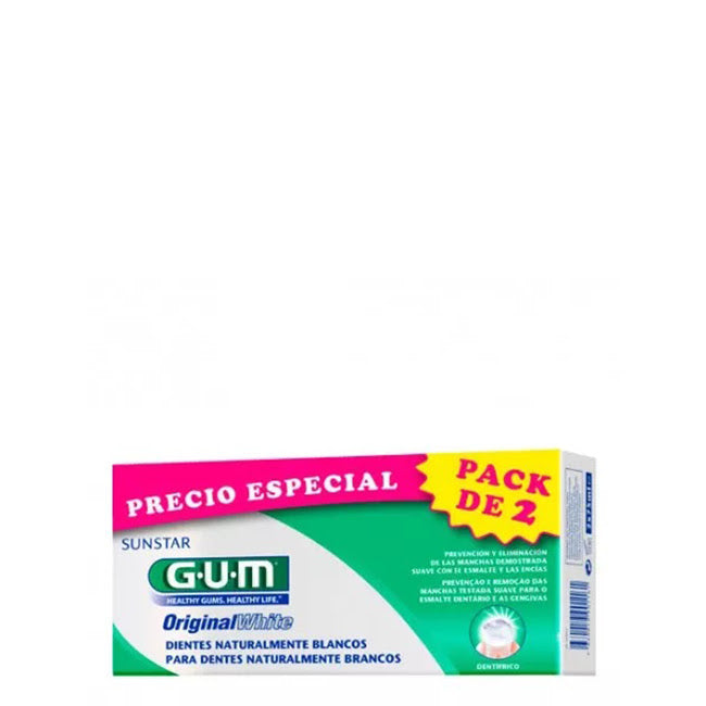 GUM Original White Duo Pasta de Dentes x2