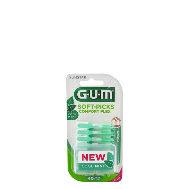 GUM Soft Picks Comfort Flex Menta Palitos Dentários x40