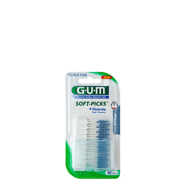 Palillos dentales extra grandes GUM Soft Picks originales x40